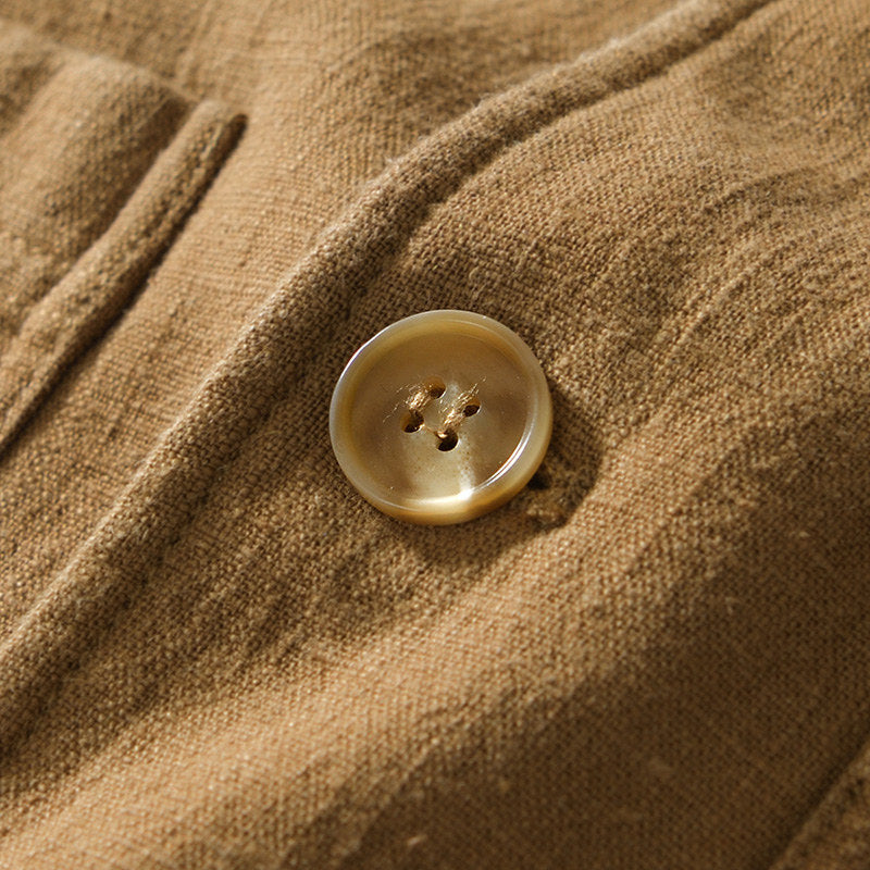 Ramie Retro Fleece Suit Jacket