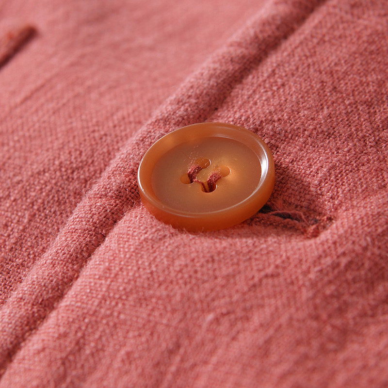 Ramie Retro Fleece Suit Jacket