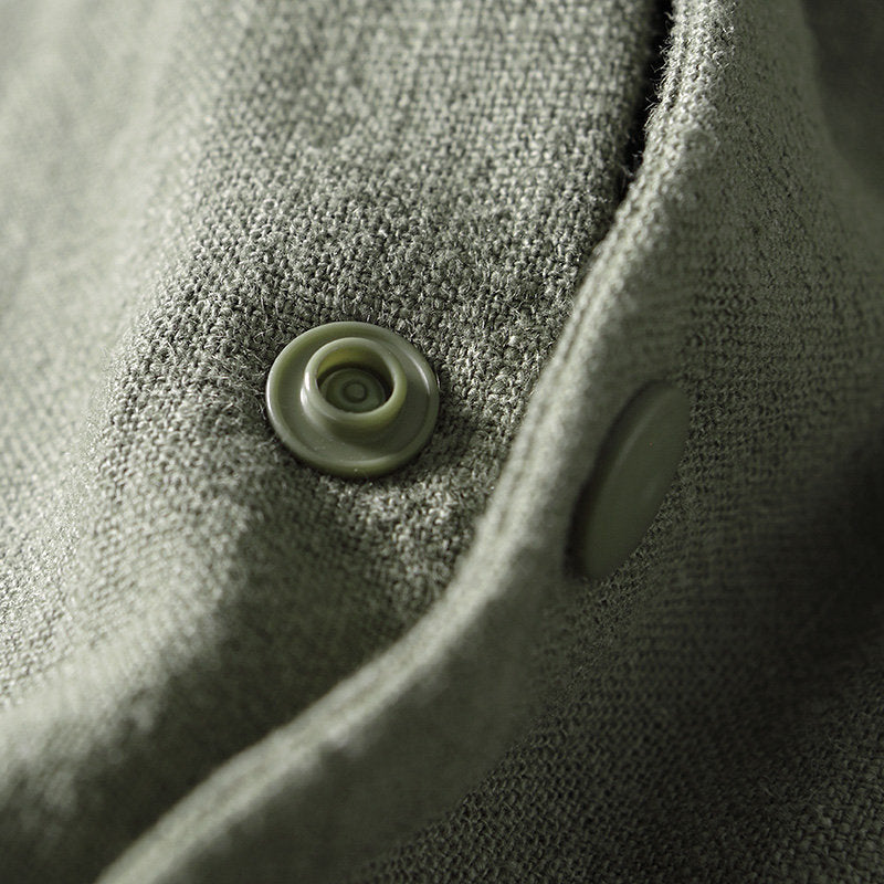 Ramie Retro Fleece Loose Jacket